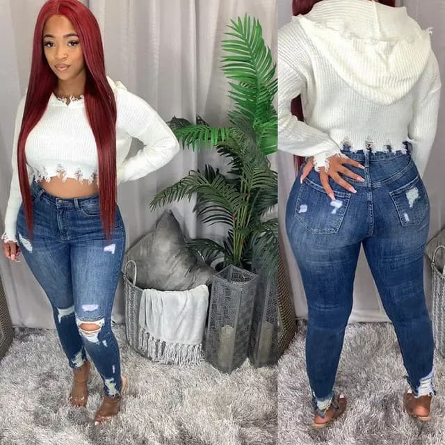 high waist denim jeans @ ksh 1,500